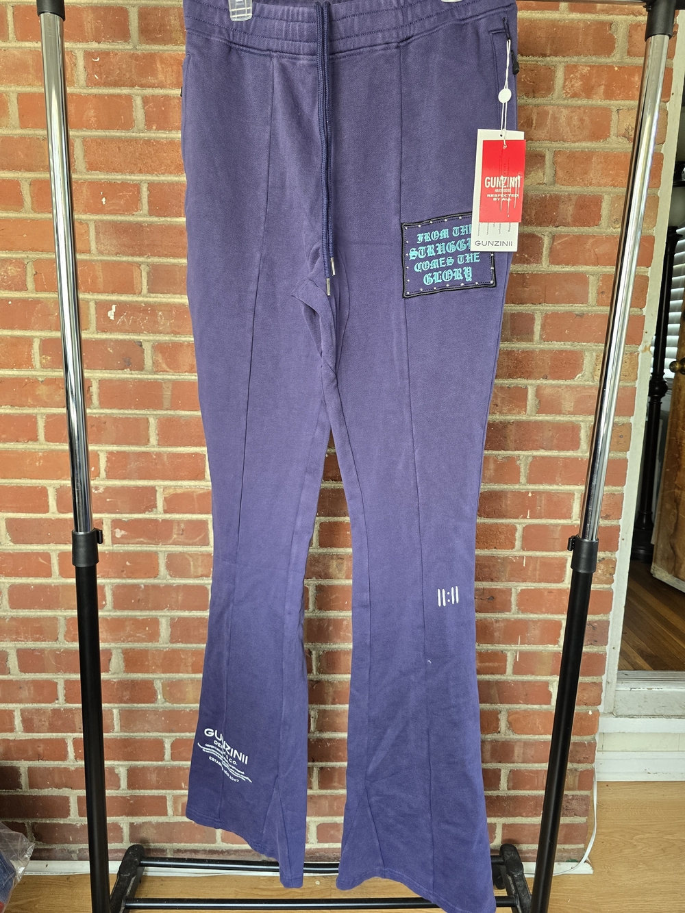 Gunzini Stacked Flaired Sweatpants
